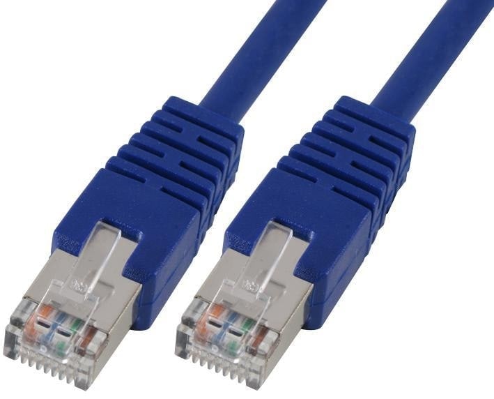 PRO SIGNAL - RJ45 to RJ45 Cat5e S/FTP Ethernet Patch Lead 0.5m Blue