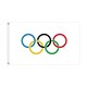 image 2 of Olympic Flag 5x3ft With Eyelets Multi