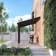 image 2 of Polycarbonate Roof Car Port 2 Post - Wood - L200 x W362 cm - Rustic Brown Brown