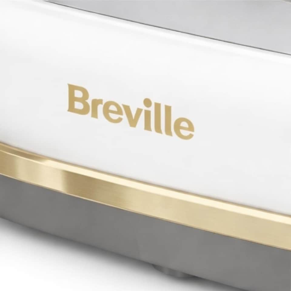 image 1 of Breville Mostra VTT937 4-Slice Toaster Stainless Steel White