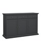image 1 of Paris Sideboard with 3 doors and 3 drawers in Matt Grey Grey