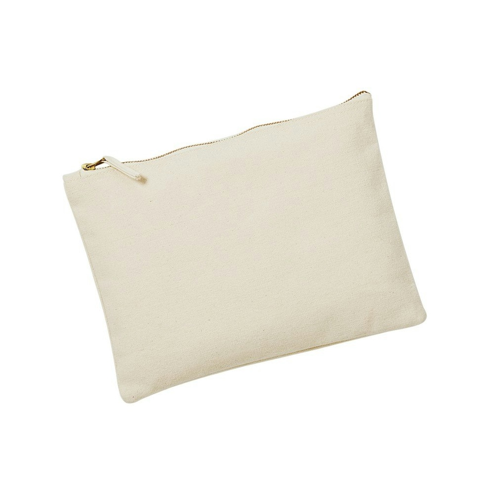 image 1 of Westford Mill Canvas Accessory Bag - Natural - 22.5cm x 16cm Cream