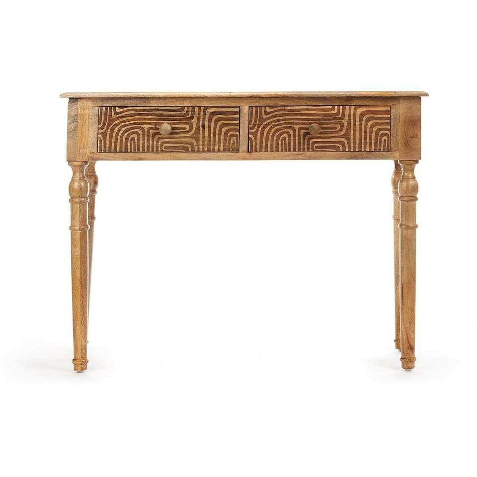 image 1 of Hall Table with 2 Drawers Gift Decor 40 Brown 98 x 77 x 42 cm Curve N/A