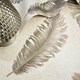 image 2 of Ciara Feather Cream/Mocha Wallpaper Brown | Cream