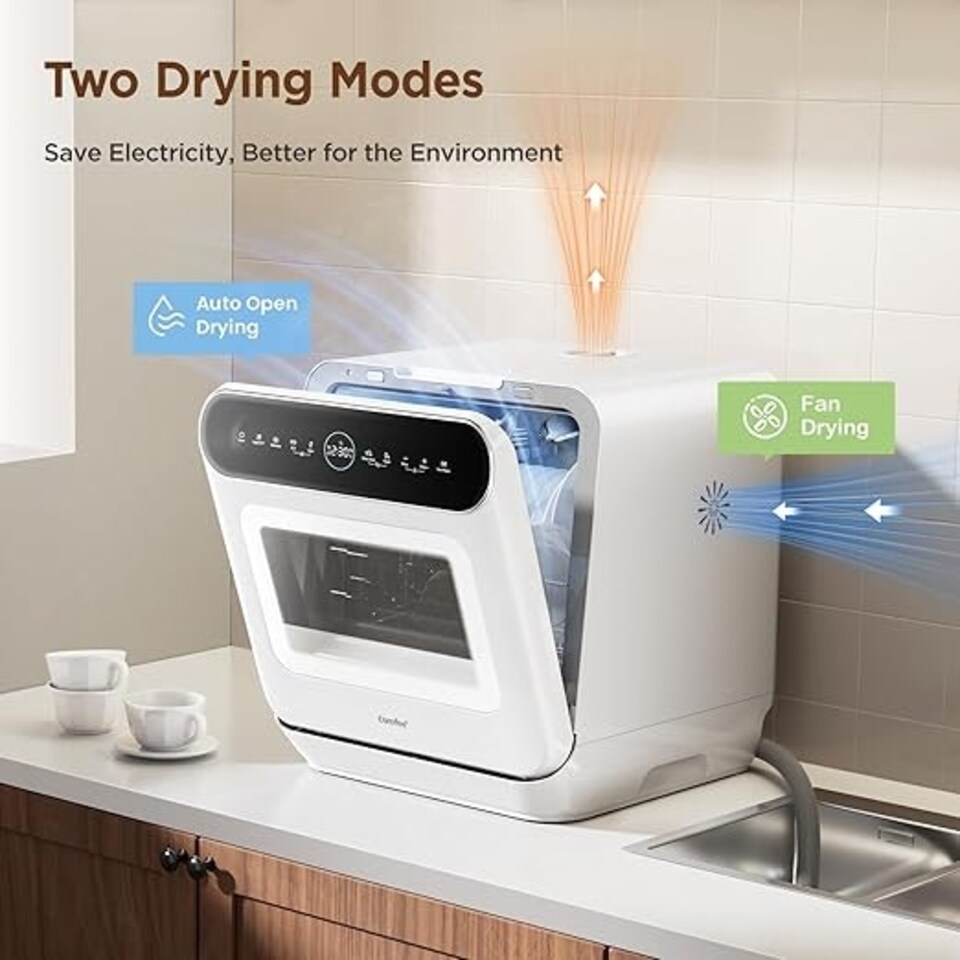 image 1 of Comfee Mini Plus Dishwasher with Built-in 6L Water Tank Hygiene Wash