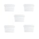 image 1 of Wham Crystal 5 x 37L Stackable Plastic Storage Boxes with Lids Clear Clear