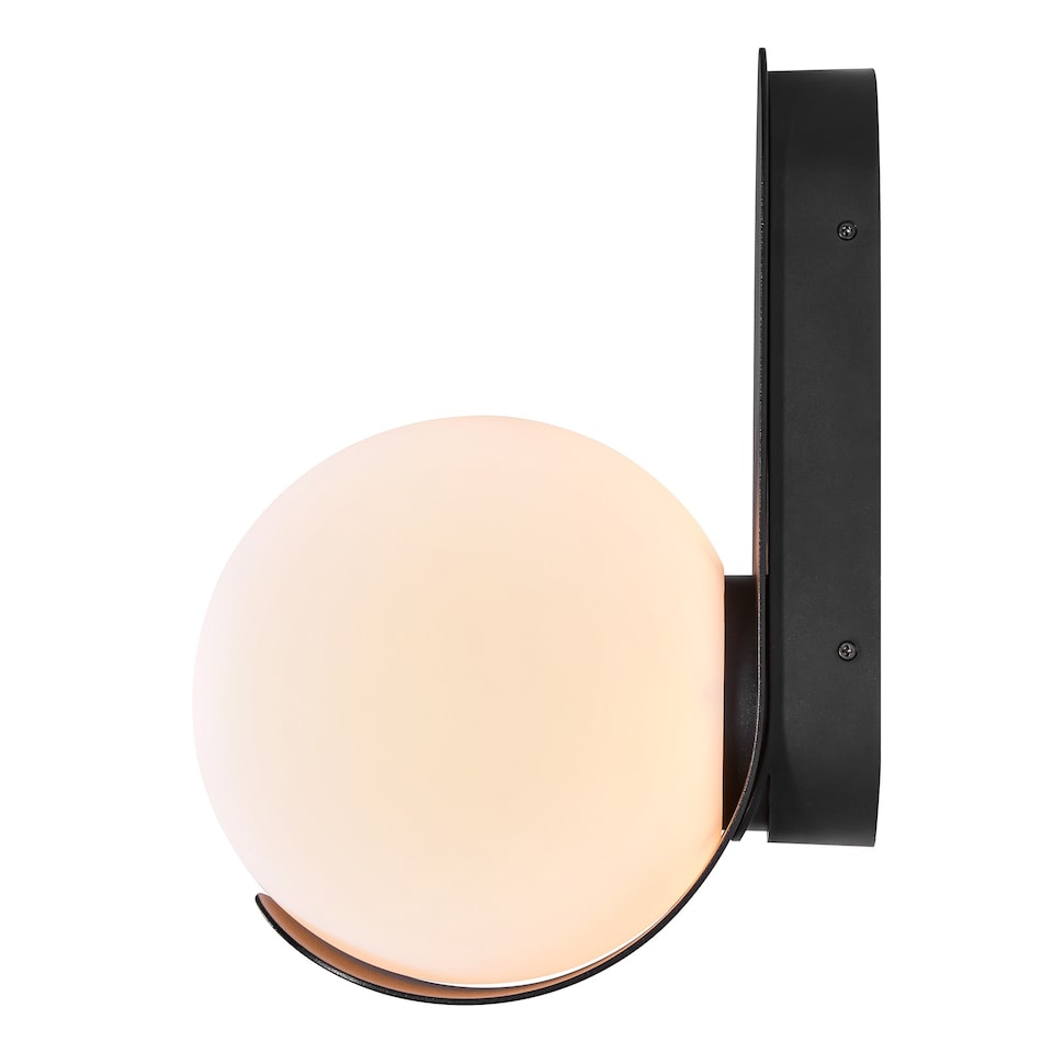 image 1 of Nordlux Dalius Outdoor Wall Light Black Plastic Solar E27 Sensor Ceiling or Wall Mounting - Mains Powered, IP44 | Black | Black