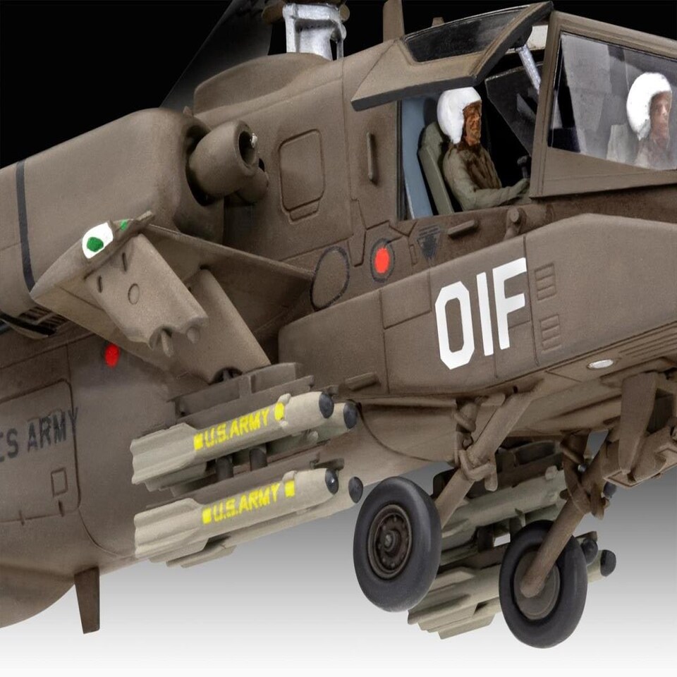image 1 of Revell US Boeing AH-64A Apache Model Set (1:144 Scale)