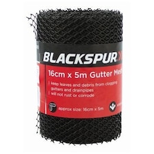 Blackspur Gutter Mesh - 16cm x 5M - Black