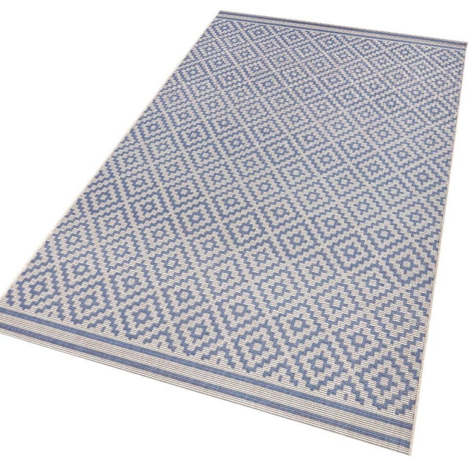 image 1 of The Rugs Raute Diamond Rug Indoor Outdoor Polypropylene Weatherproof Durable
