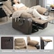 image 6 of HOMCOM Power Lift Riser and Recliner Chair with Remote Control, Brown Brown