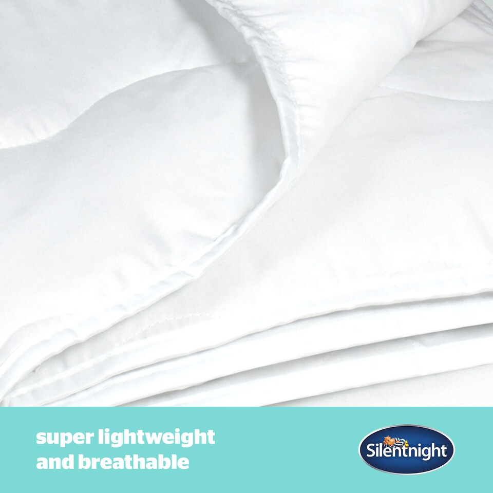 image 1 of Silentnight Summer Breeze Duvet - 2.5 Tog | White | King | King