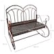 image 5 of Outsunny Rocking Chair Swing Bench Loveseat Metal Bronze Outdoor
