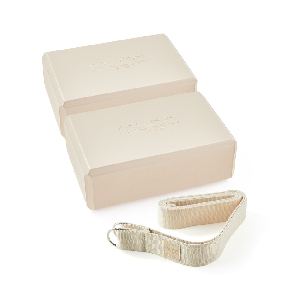 image 1 of Myga Pair of Blocks & Strap -Sand | Brown