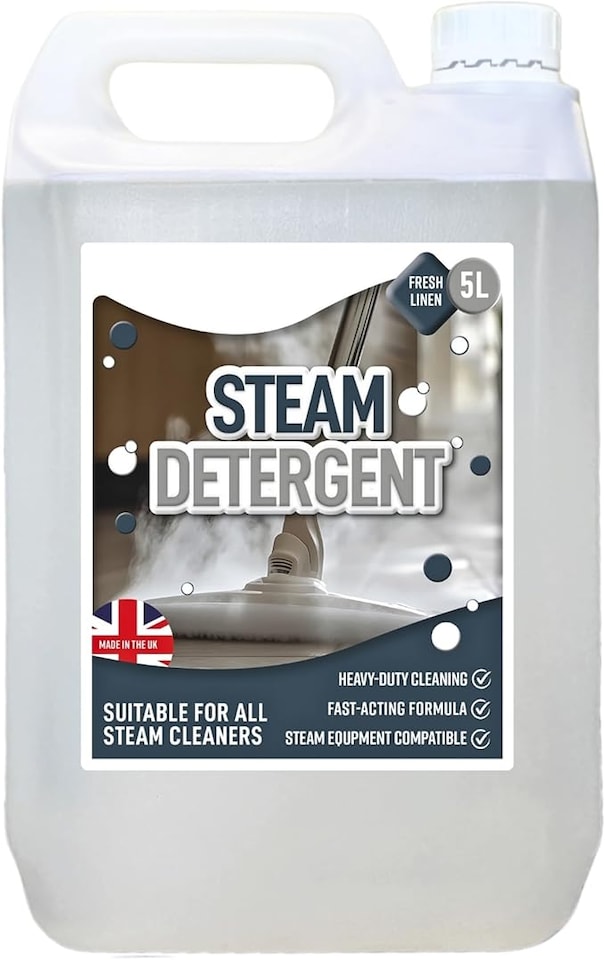 image 1 of 1 x 5 Litres Steam Detergent Fresh Linen Scent For Steam Mops & Cleaners Ideal For Floors, Tiles & Glass
