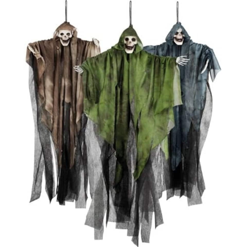 Assorted Halloween Prop Skull Ghost Hanging Decoration 65cm