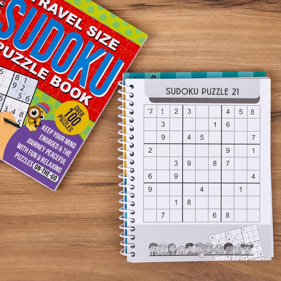 image 1 of Sudoku Puzzle Books Set of 2 Travel Size 200 Pages Each (Sudoku)