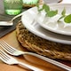 image 4 of Argon Tableware Round Woven Seagrass Placemats - 30cm - Pack of 6 Brown