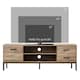 image 6 of HOMCOM Entertainment Centre for TV up to 50 Inches, TV Cabinet with Door, Open Storage and Drawers, TV Stand for Bedroom with Steel Legs, Coffee