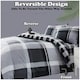 image 6 of VELVETIO Waverly Check Duvet Cover Set Reversible Polycotton Easy Care Beddings Grey | Super King