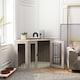 image 8 of PawHut Dog Crate Furniture for Large Dogs w/ Cushion, Door - Walnut Brown