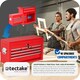 image 8 of Tool Chest - 8 drawers, 4 wheels, multiple layouts, lockable Red