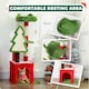 image 6 of PawHut Christmas Cat Tree, 103cm Multilevel Cat Climbing Tower with Scratching Post and Board, Condo, Platform and Toys, Kitty Activity Centre for Indoor Kittens, Green