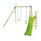 image 1 of TP Kite Wooden Double Swing Set with 8ft Slide
