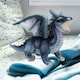 image 3 of Dragon Grey Soft Toy Realistic Looking Dragon Plushe Cuddly Fantasy 25cm Grey