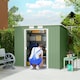 image 7 of Outsunny 7 x 4ft Metal Garden Storage Shed w/ Double Door Green