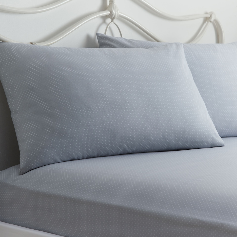 image 1 of D & D Kristen Fitted Bed Sheet Set Grey