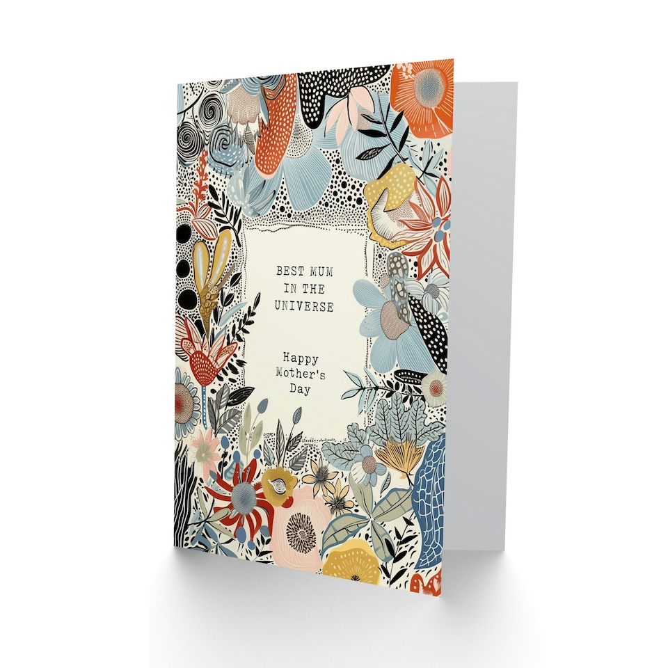 image 1 of Mothers Day Card Sincere Best Universe Mum Card