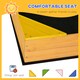 image 4 of Outsunny Kids Wooden Sand Pit Sandbox w Seats, for Gardens, Playgrounds | Yellow