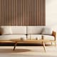image 4 of Acoustic Wooden Wall Panelling Walnut 300cm