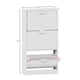 image 7 of Vida Designs 3 Drawer Shoe Cabinet Shoe Rack Storage Cupboard, White