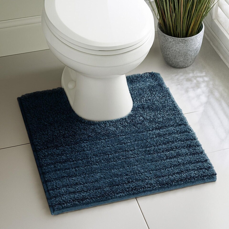 image 1 of Velosso Linear Bath/ Pedestal Mat Cashmere Feel
