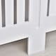 image 9 of HOMCOM Slatted Radiator Cover Painted Cabinet MDF Lined Grill in White (152L x 19W x 81H cm)