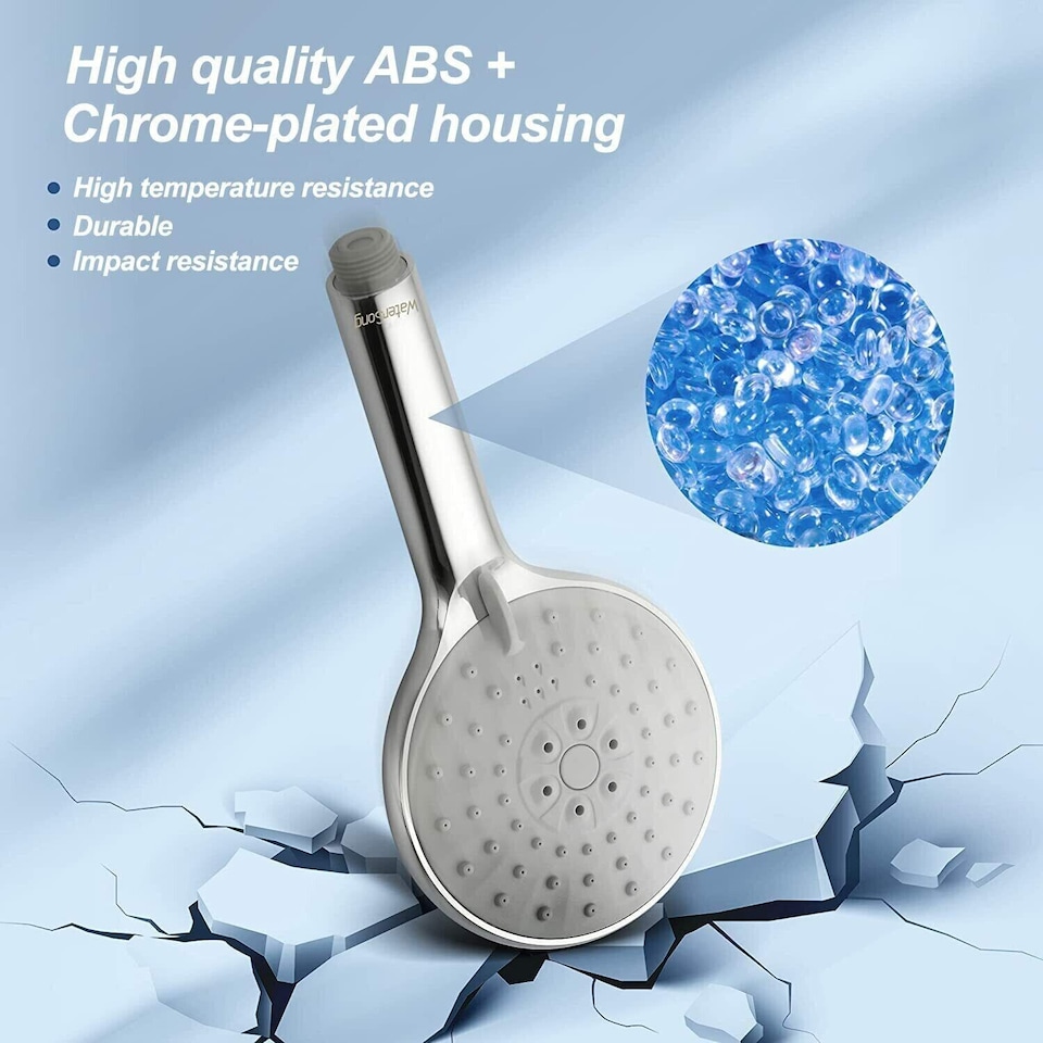 image 1 of Watersong 3 Spray Modes Shower Head | Multi-Function Replacement Shower Head