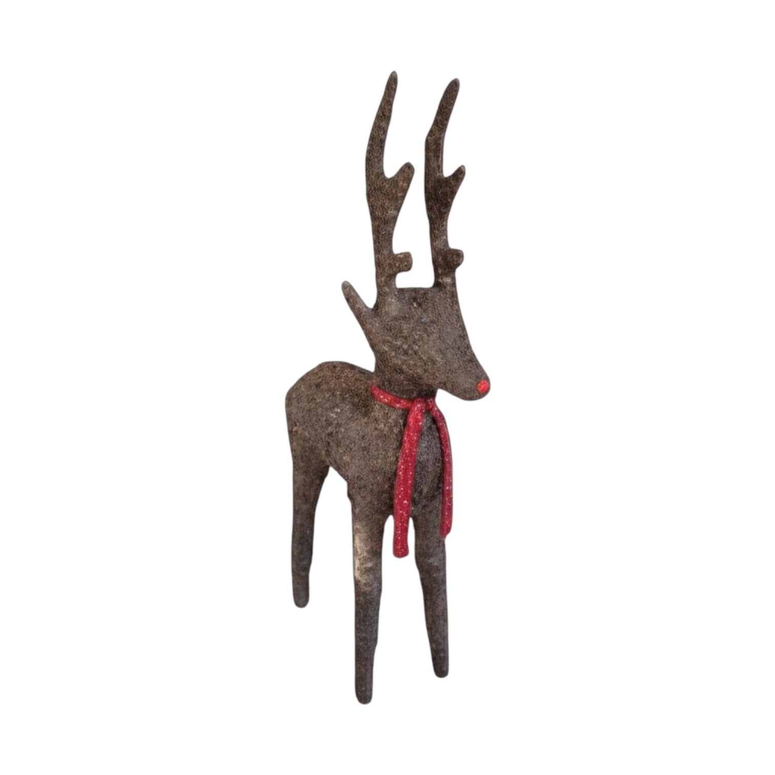 Four Candle Small Standing Salim Deer in Brown