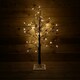 image 3 of 3ft Snowy Brown Twig Outdoor Christmas Tree with Pine Cones & 64 Warm White LEDs