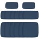 image 9 of Outsunny Garden Rattan Sofa Set Polyester Cover Replacement No Cushion Blue 