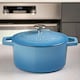 image 2 of Cooks Professional Cast Iron Casserole 20cm | 2.8L Capacity | Enamelled Inside and Out | Graduated Blue