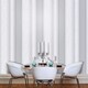 image 3 of Vymura Stripe Textured Wallpaper - Dove Grey - 33ft x 20.5in White