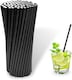 image 1 of ECONX Black Paper Straws 5.5" Drinking Straws for Parties, Cocktails, Hot & Cold Drinks Pack of 250