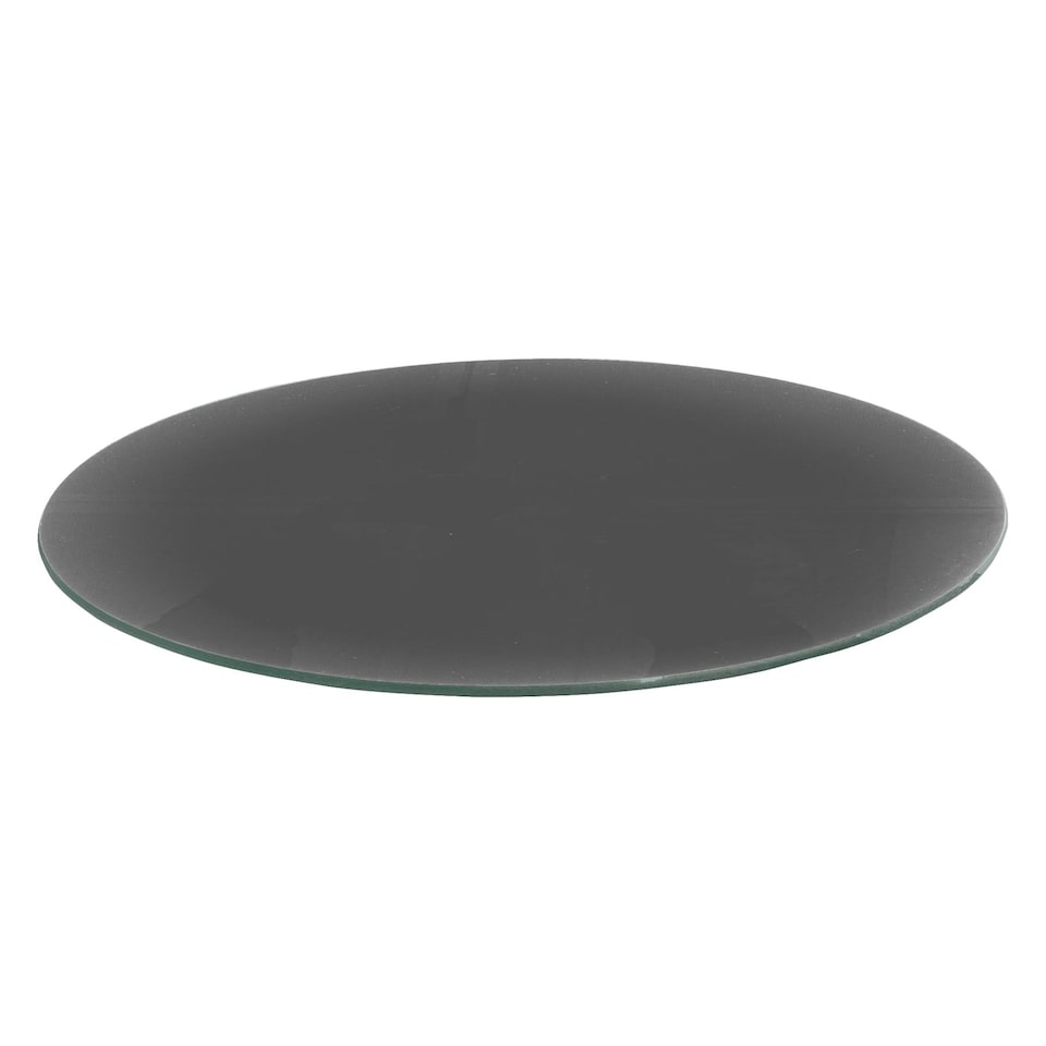 image 1 of Harbour Housewares Round Glass Chopping Board - 30cm - Grey | Grey | Grey