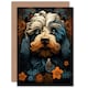 image 1 of Cockapoo Flower Patterns Nouveau Dog Her Birthday Card