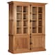 image 3 of Stylish Cabinet With 3 Upper Shelves, Versatile Design Storage Cabinet, Eco Friendly Wooden Bedisde Cabinet Brown