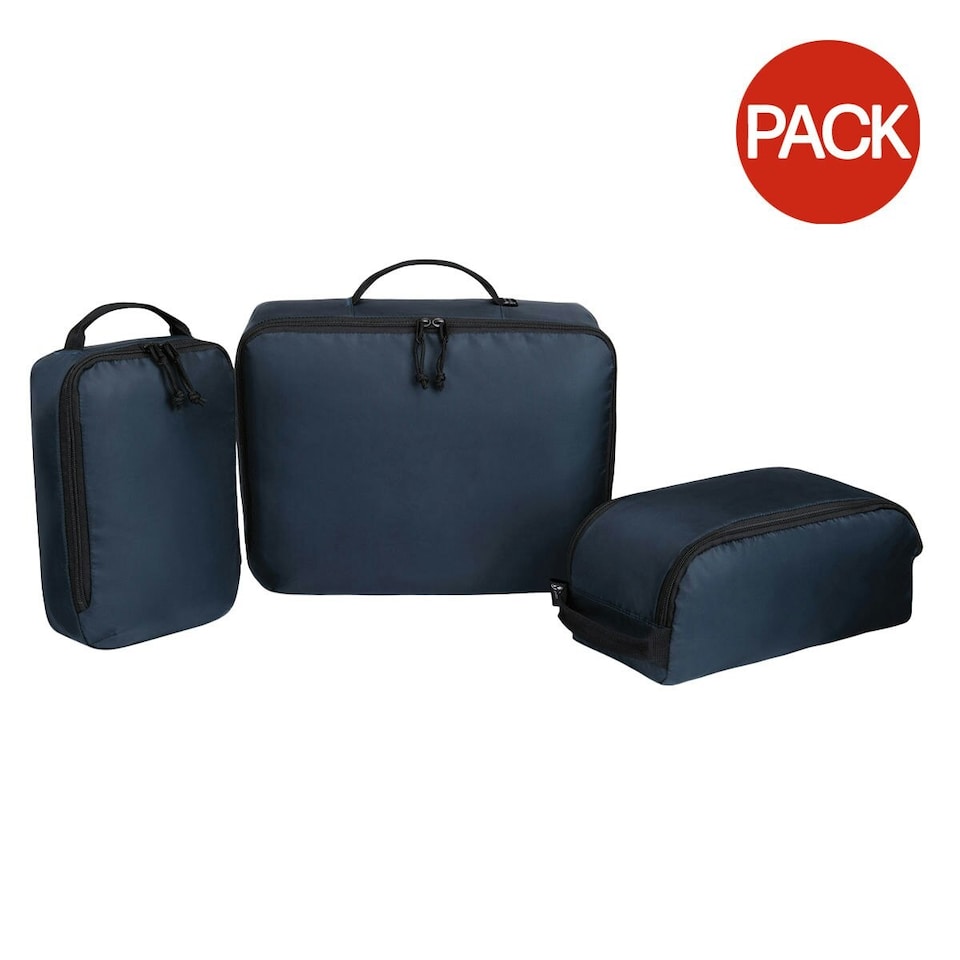XD Renew Aware Packing Cube Set (Pack of 3) - Navy - One Size | Blue | One Size