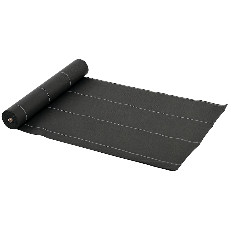 image 1 of Outsunny 2x50m Weed Barrier Fabric Durable Convenient Design Weed Block Mat