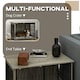 image 4 of PawHut Dog Crate Furniture End Table w/ Cushion for Medium Dogs